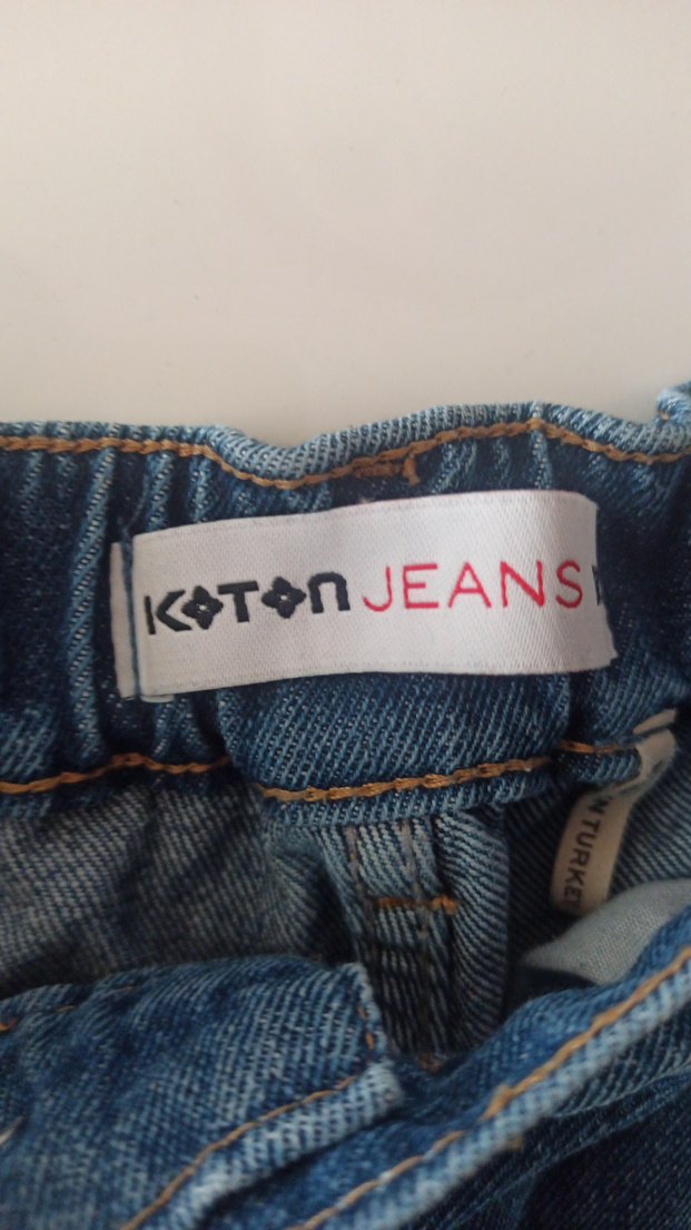 Kadın Mavi Loose Fit Mini Denim Şort - Görsel 3