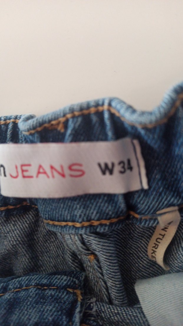 Kadın Mavi Loose Fit Mini Denim Şort - Görsel 2