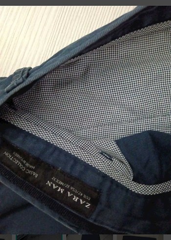 Zara Man Lacivert Basic Pantolon