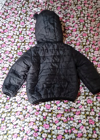 Kürklü Kapüşonlu Siyah Erkek Çocuk Mont - Görsel 2