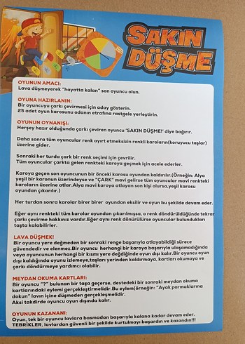 Sakin Düşme Fiziksel Aktivite Oyunu - Görsel 3