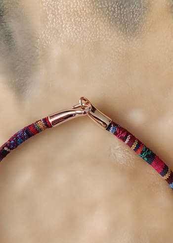 Renkli Püsküllü Bohem Kolye - Görsel 5