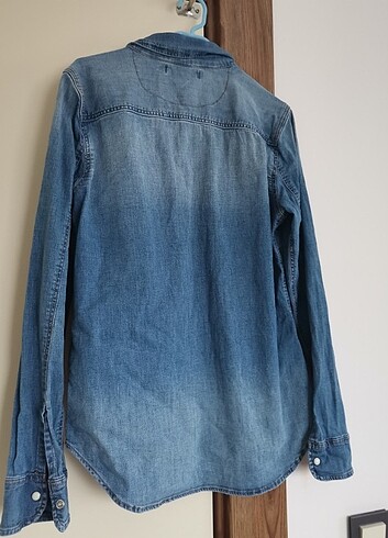 s Beden mavi Renk H&m jean gömlek 