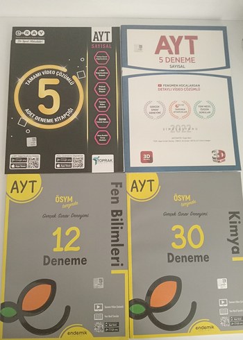 AYT Sayısal karışık deneme Sayısal 3D Sayısal Endemik - Toprak