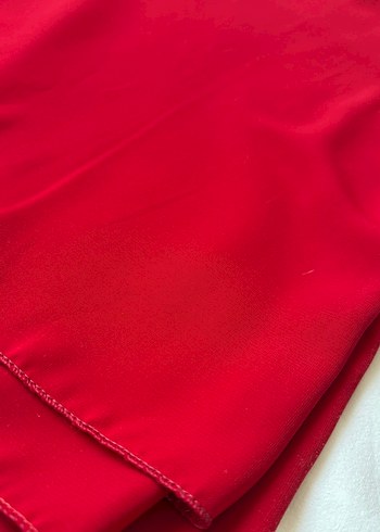 Kadın Kırmızı Şal - Görsel 2