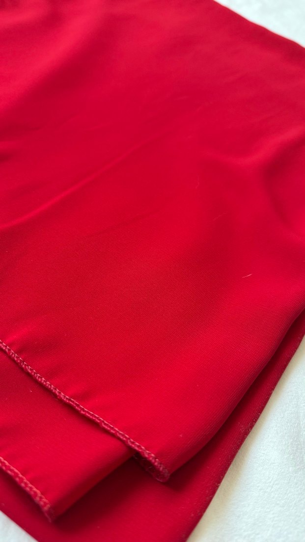 Kadın Kırmızı Şal - Görsel 2