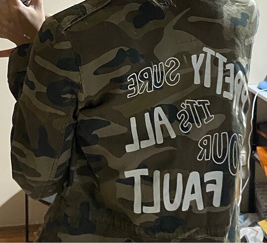 Zara Asker desenli ceket