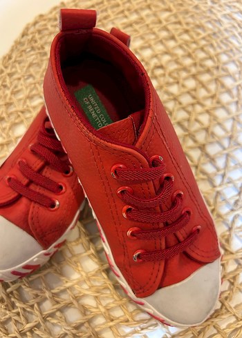 Kız Çocuk Kırmızı Bağcıklı Spor Ayakkabı - Görsel 5