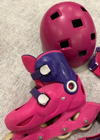 30-31-32 numara uyumlu Pembe Kaykay Seti ve Koruyucu Ekipmanlar - Görsel 4