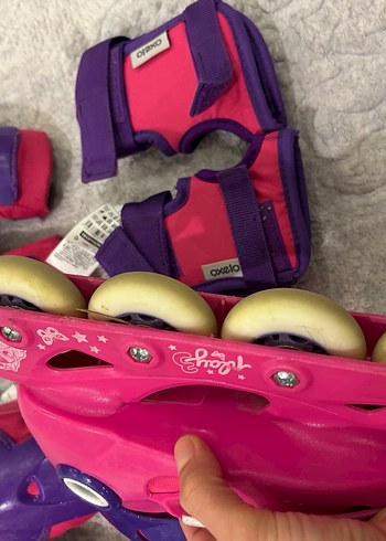 30-31-32 numara uyumlu Pembe Kaykay Seti ve Koruyucu Ekipmanlar - Görsel 5