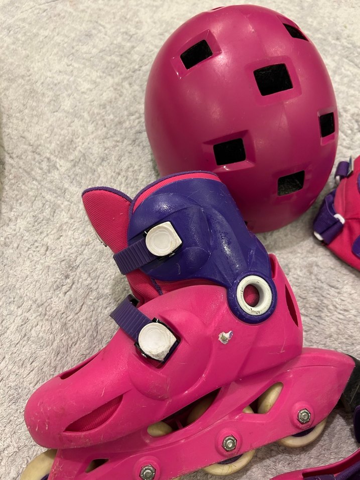 30-31-32 numara uyumlu Pembe Kaykay Seti ve Koruyucu Ekipmanlar - Görsel 4