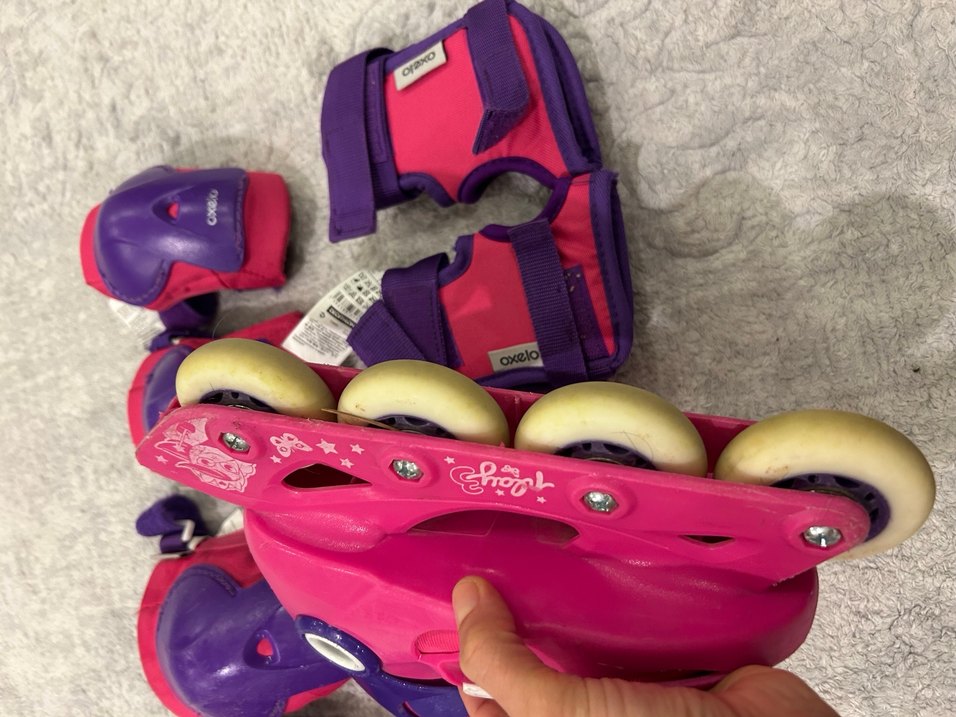 30-31-32 numara uyumlu Pembe Kaykay Seti ve Koruyucu Ekipmanlar - Görsel 5