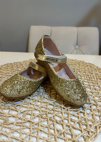 Kız Çocuk Altın Simli Babet - Görsel 4