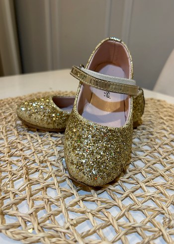 Kız Çocuk Altın Simli Babet - Görsel 3