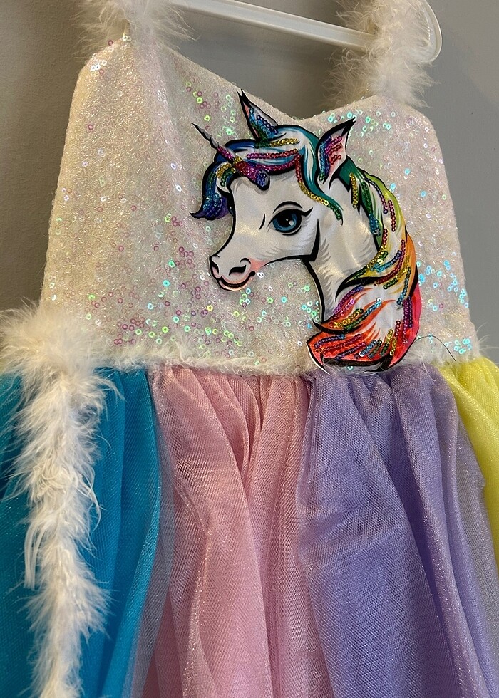 6/7 yaş Unicorn elbise - Görsel 2