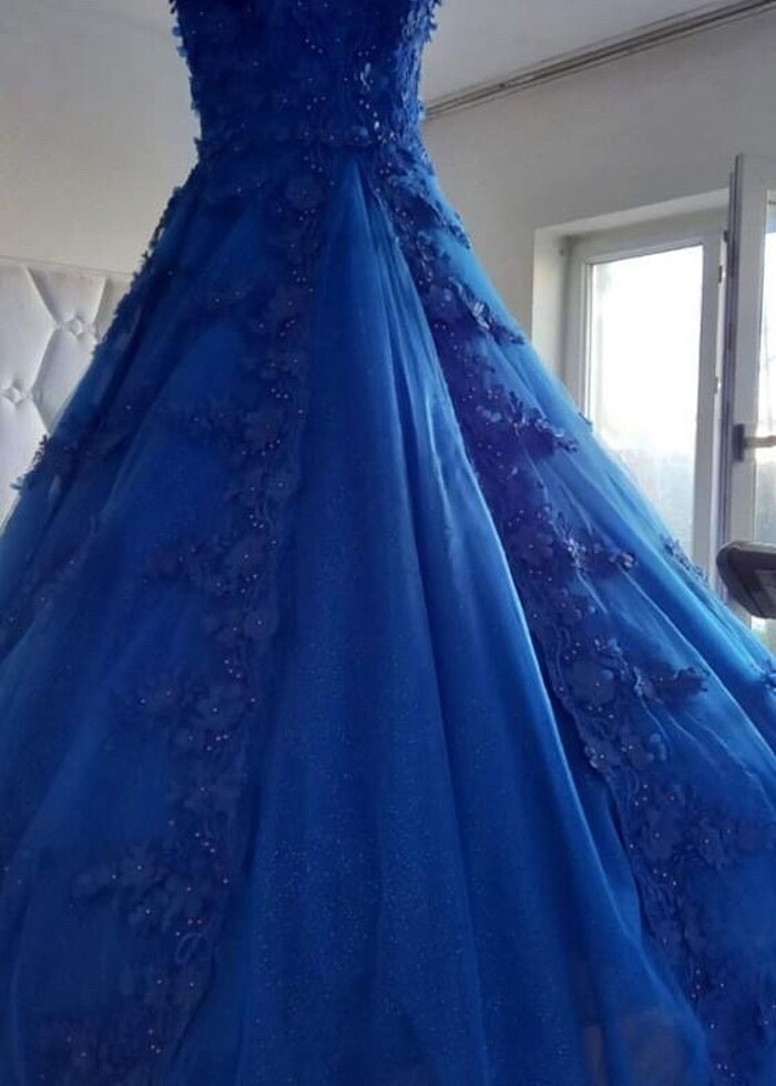 36/38 bedene uyumlu arkası ipli Kına Elbisesi - Görsel 2