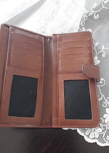  Beden kahverengi Renk Kahverengi Deri Kadın Cüzdanı