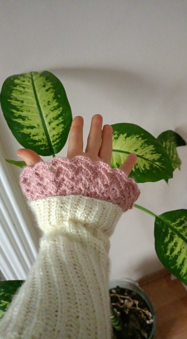 Bohem Tarzda Örgü Kadın Eldiveni - Görsel 3