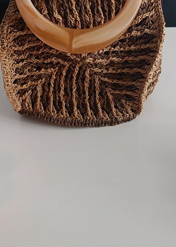 Dantel Detaylı Örgü Bohem Kadın Çanta - Görsel 5