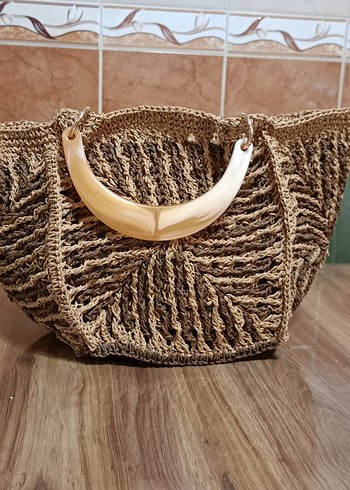 Dantel Detaylı Örgü Bohem Kadın Çanta - Görsel 4