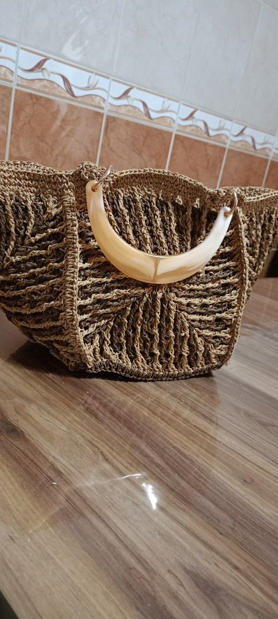 Dantel Detaylı Örgü Bohem Kadın Çanta - Görsel 3