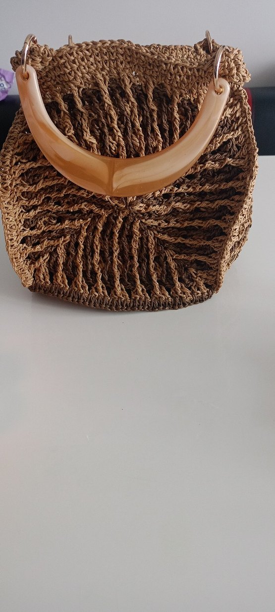 Dantel Detaylı Örgü Bohem Kadın Çanta - Görsel 5