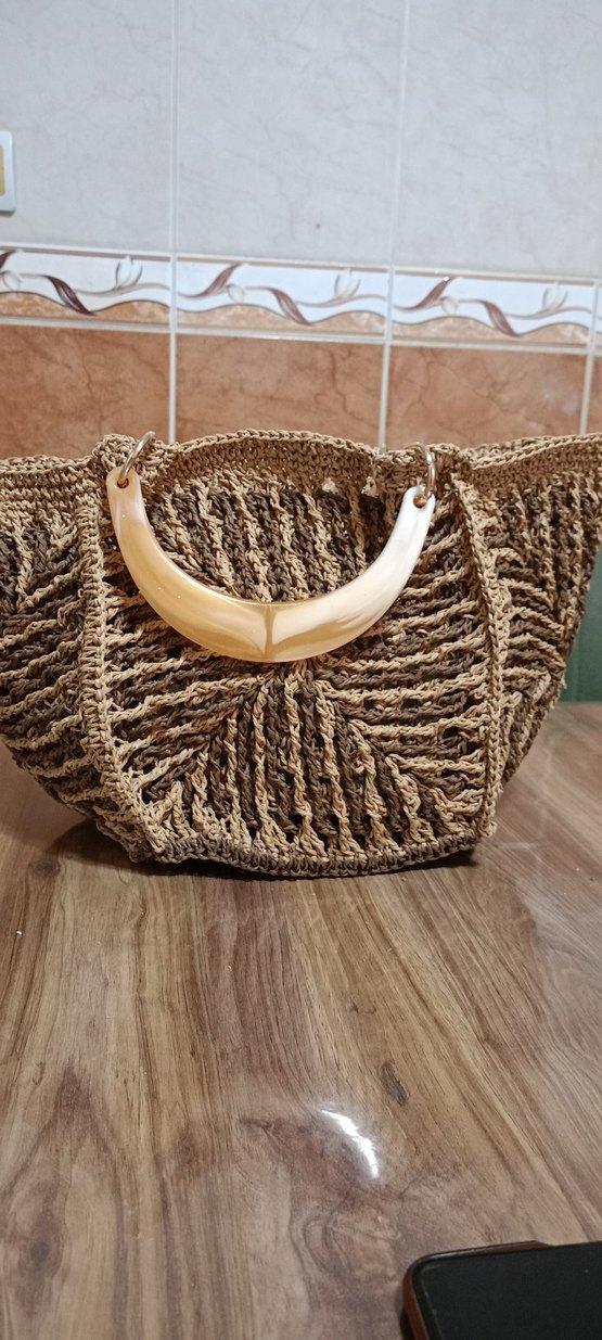 Dantel Detaylı Örgü Bohem Kadın Çanta - Görsel 4