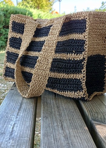 Bohem Örgü Kadın Çanta - Görsel 8