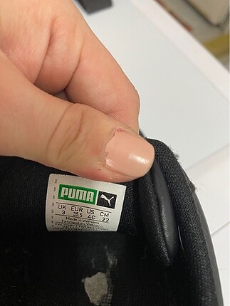 35 Beden siyah Renk puma spor ayakkabı