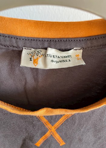 8 Yaş Beden gri Renk Doğa Koleji 7-8 Yaş Gri Çocuk TShirt
