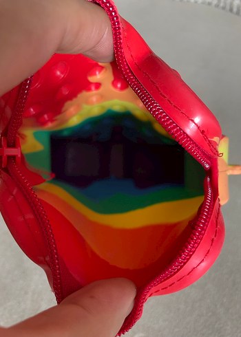 Hello Kitty Renkli Pop It Slikon Çanta - Görsel 3