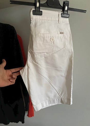 Mango Beyaz Bermuda Şort - Görsel 2