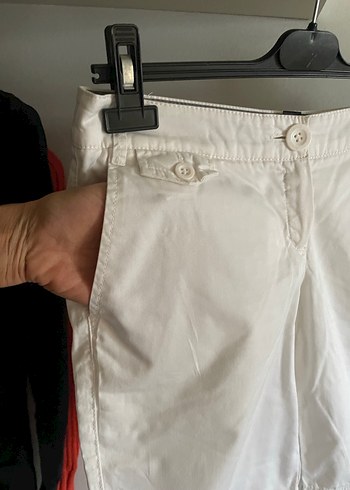 Mango Beyaz Bermuda Şort - Görsel 3