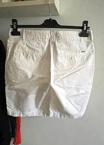 Mango Beyaz Bermuda Şort - Görsel 4