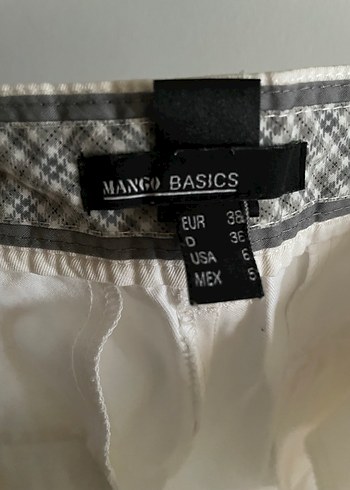 Mango Beyaz Bermuda Şort - Görsel 7