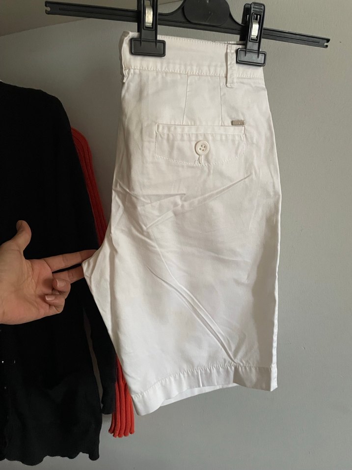 Mango Beyaz Bermuda Şort - Görsel 2