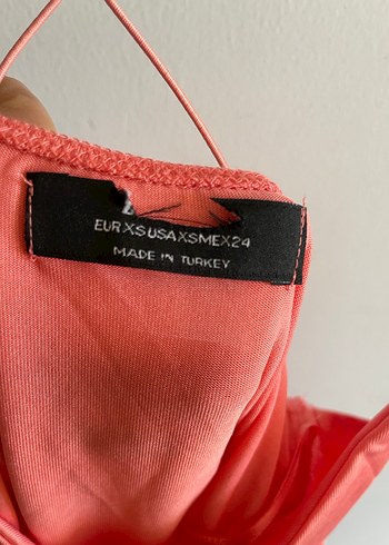 Bershka Somon Çapraz İp Askılı Body - Görsel 8