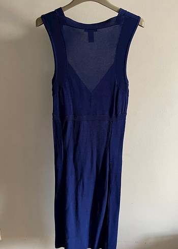 Saks Mavi H&M Merserize Triko Kalem Elbise - Görsel 2