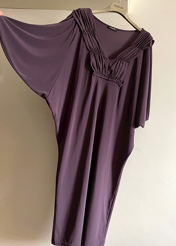 Home Store Mor Kokteyl Elbise - Görsel 4