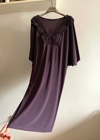 Home Store Mor Kokteyl Elbise - Görsel 2