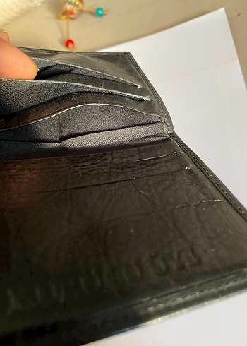 Siyah Deri Mini Erkek Cüzdanı Kartlık - Görsel 5