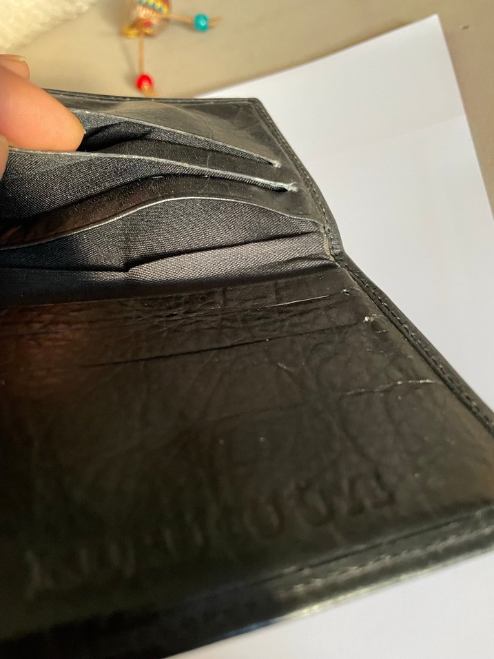 Siyah Deri Mini Erkek Cüzdanı Kartlık - Görsel 5