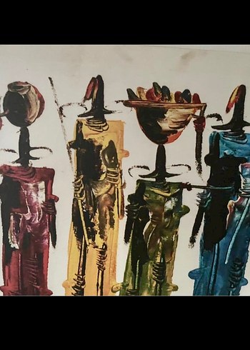 Afrikalı İnsanlar Tablo 120-80 cm - Görsel 3
