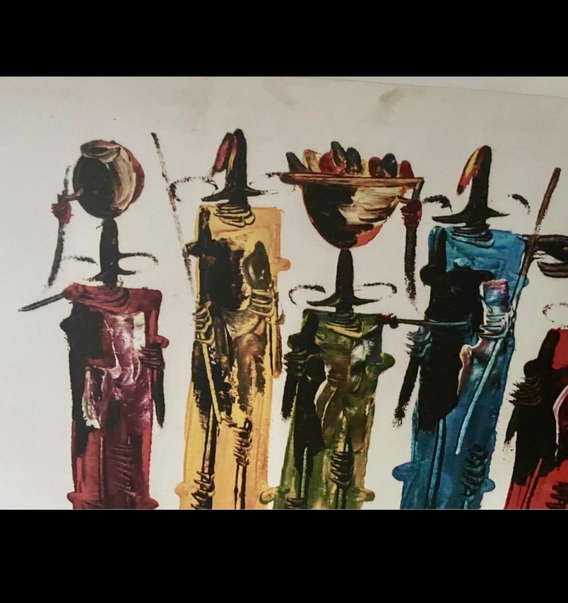 Afrikalı İnsanlar Tablo 120-80 cm - Görsel 3