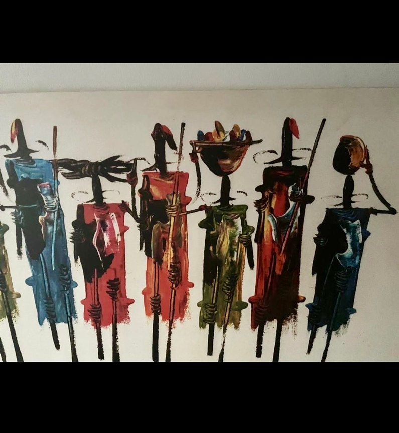 Afrikalı İnsanlar Tablo 120-80 cm - Görsel 2