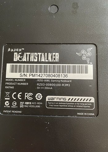 Razer DeathStalker Klavye - Görsel 2