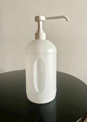 Beyaz Pompalı Dezenfektan Şişesi - Görsel 2