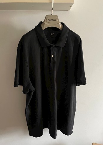 Gap Siyah Polo Yaka Erkek Tişört - Görsel 2