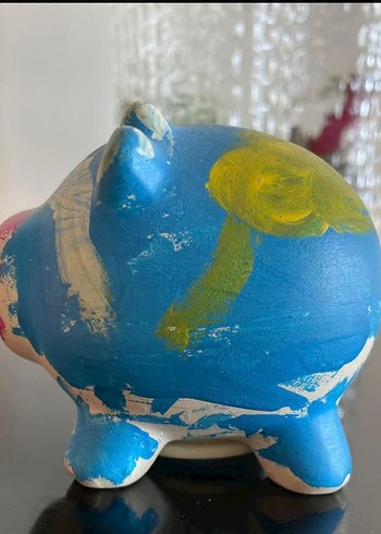 Seramik Renkli Mini Domuzcuk Kumbara - Görsel 2