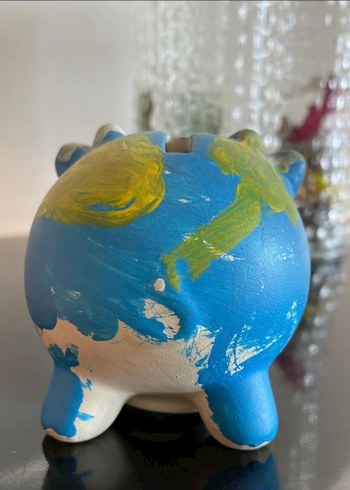 Seramik Renkli Mini Domuzcuk Kumbara - Görsel 3